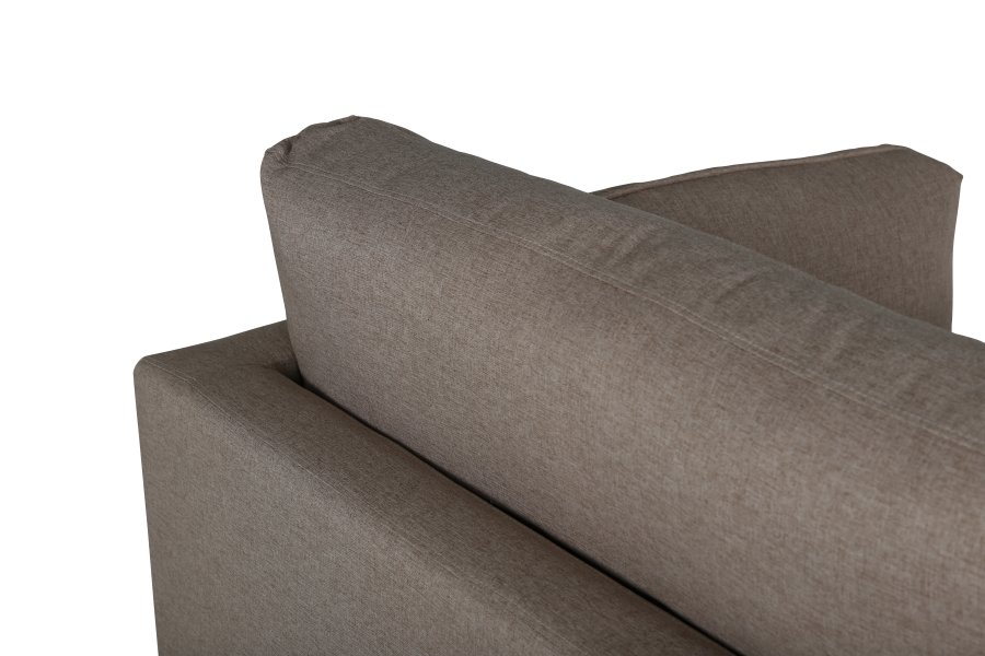 VENTURE DESIGN Boom lenestol - brun polyester og sort stl