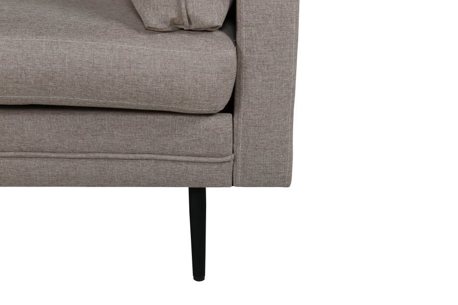 VENTURE DESIGN Boom lenestol - brun polyester og sort stl