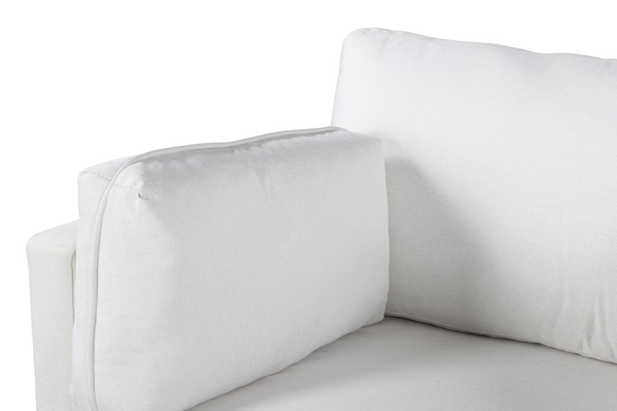 VENTURE DESIGN Boom lenestol - lys beige polyester og sort stl