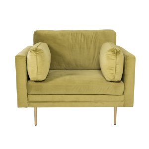 VENTURE DESIGN Boom Armchair, med Armstöd - Grön Polyester och Metall