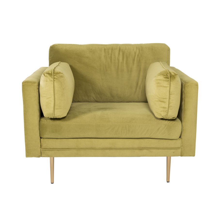 VENTURE DESIGN Boom lenestol, med armlener - grnn polyester og metall