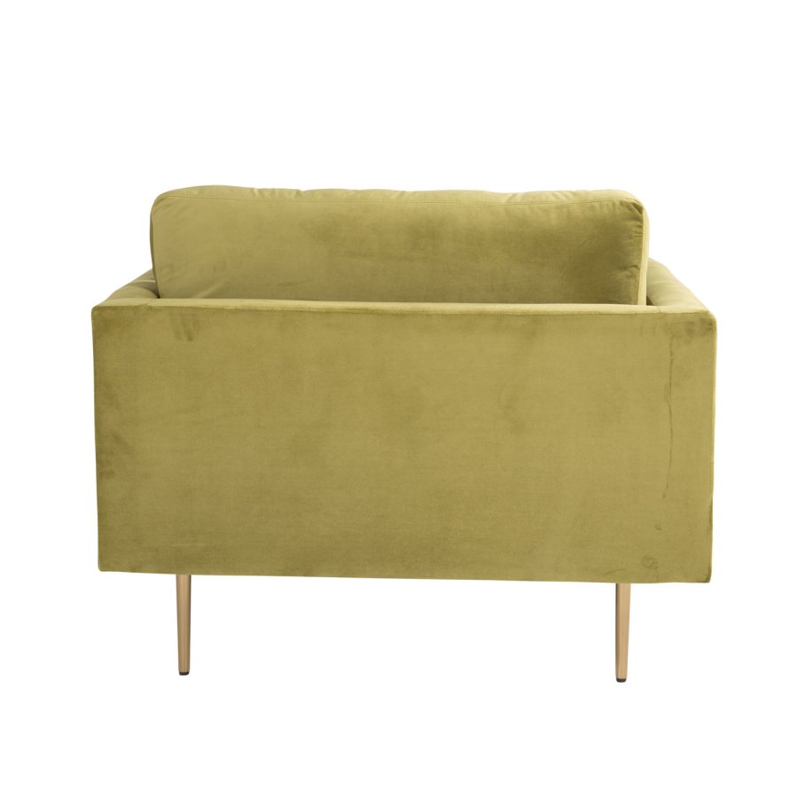 VENTURE DESIGN Boom lenestol, med armlener - grnn polyester og metall