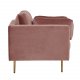 VENTURE DESIGN Boom lenestol, med armlener - rosa polyester og metall