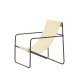 VENTURE DESIGN Vernon lenestol - beige lin/polyester og sort stl