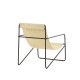 VENTURE DESIGN Vernon lenestol - beige lin/polyester og sort stl