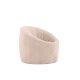VENTURE DESIGN Warren loungestol - beige bouclé-stoff