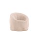 VENTURE DESIGN Warren loungestol - beige bouclé-stoff