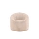 VENTURE DESIGN Warren loungestol - beige bouclé-stoff