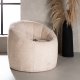 VENTURE DESIGN Warren loungestol - beige bouclé-stoff