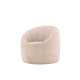 VENTURE DESIGN Warren loungestol - beige bouclé-stoff