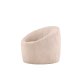 VENTURE DESIGN Warren loungestol - beige bouclé-stoff