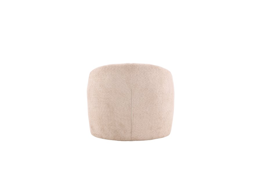 VENTURE DESIGN Warren loungestol - beige bouclé-stoff