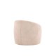 VENTURE DESIGN Warren loungestol - beige bouclé-stoff