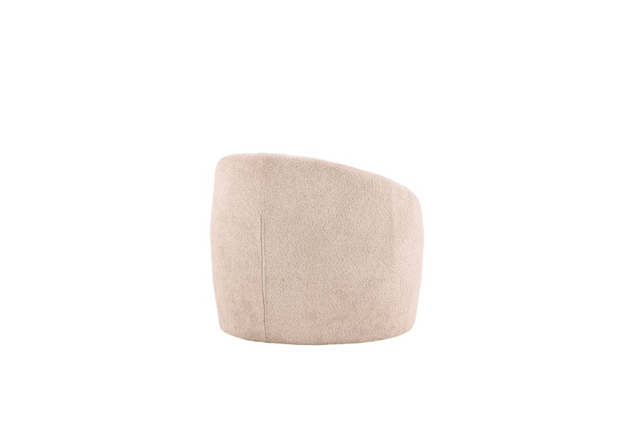 VENTURE DESIGN Warren loungestol - beige bouclé-stoff