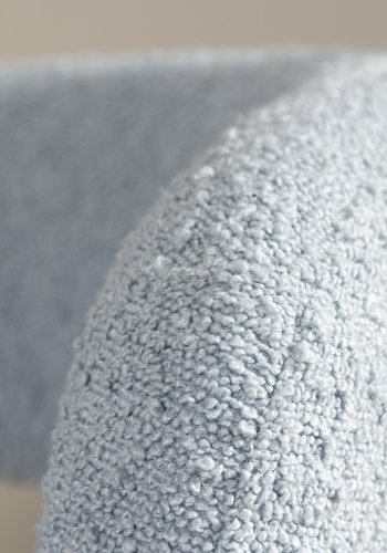 VENTURE DESIGN Laurel lenestol, m. armlener - lysebl bouclé og sort stl