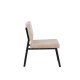 VENTURE DESIGN Monett loungestol - beige fljl og sort stl