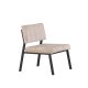 VENTURE DESIGN Monett loungestol - beige fljl og sort stl