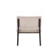 VENTURE DESIGN Monett loungestol - beige fljl og sort stl