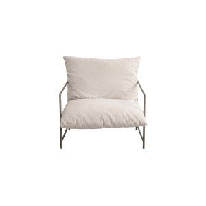 VENTURE HOME Sedalia lenestol - Bronseramme / Beige