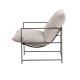 VENTURE HOME Sedalia l�nestol, m. arml�n - beige polyesterfl�jl og bronze st�l