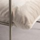 VENTURE HOME Sedalia l�nestol, m. arml�n - beige polyesterfl�jl og bronze st�l