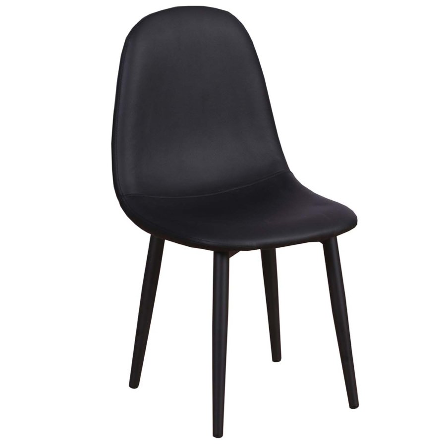 VENTURE DESIGN Polar spisestuestol XXS - sort PU og metall