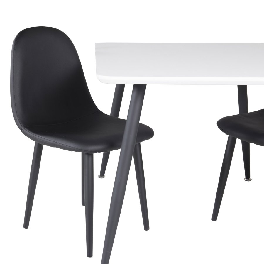 VENTURE DESIGN Polar spisestuestol XXS - sort PU og metall