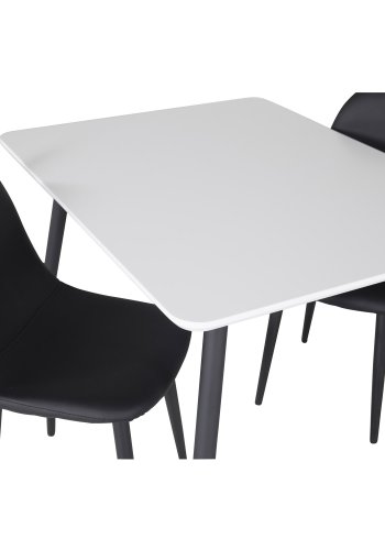 VENTURE DESIGN Polar spisestuestol XXS - sort PU og metall