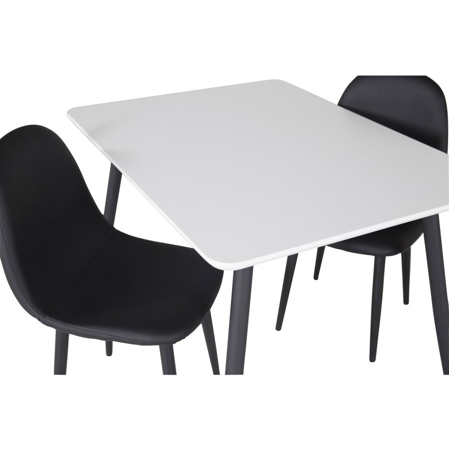 VENTURE DESIGN Polar spisestuestol XXS - sort PU og metall