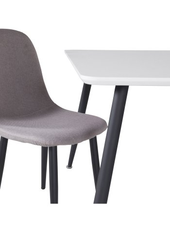 VENTURE DESIGN Polar XXS spisestuestol - grtt stoff og metall