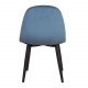 VENTURE DESIGN Polar Chair XXS spisestuestol - bl velour og metall
