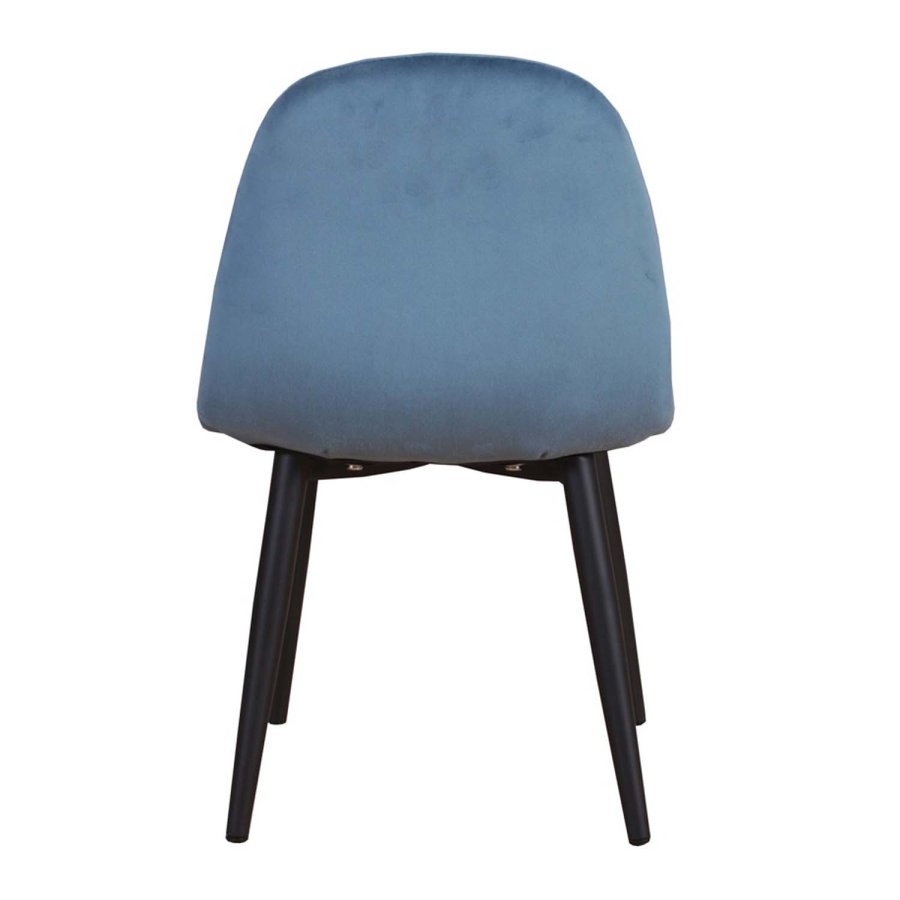 VENTURE DESIGN Polar Chair XXS spisestuestol - bl velour og metall