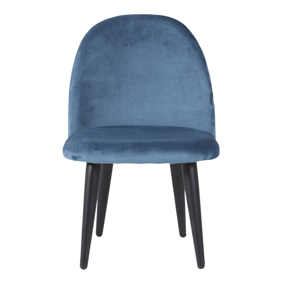 VENTURE DESIGN Velvet Chair XXS barnestol - bl velour og metall
