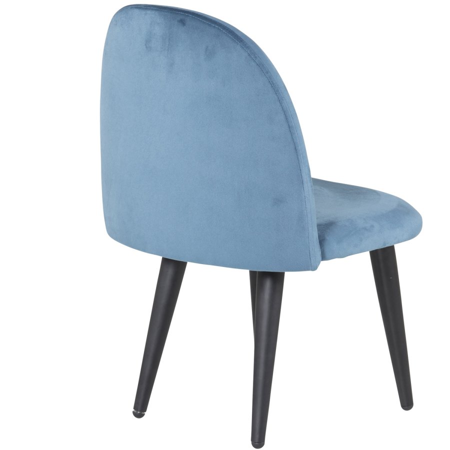 VENTURE DESIGN Velvet Chair XXS barnestol - bl velour og metall