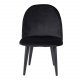 VENTURE DESIGN Velvet Chair XXS barnestol - sort velour og metall