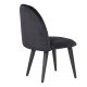 VENTURE DESIGN Velvet Chair XXS barnestol - sort velour og metall