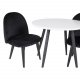 VENTURE DESIGN Velvet Chair XXS barnestol - sort velour og metall