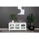 VENTURE DESIGN Acero TV-bord, m. 3 drer og 2 hyller - hvit stl