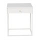 VENTURE DESIGN Bakal nattbord, m. 1 skuff - hvit stl