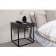 VENTURE DESIGN Bakal Nachttisch, mit 1 Schublade – schwarzer Stahl