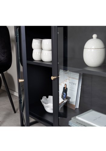 VENTURE DESIGN Bakal skap, m. 2 drer og 1 hylle - sort stl