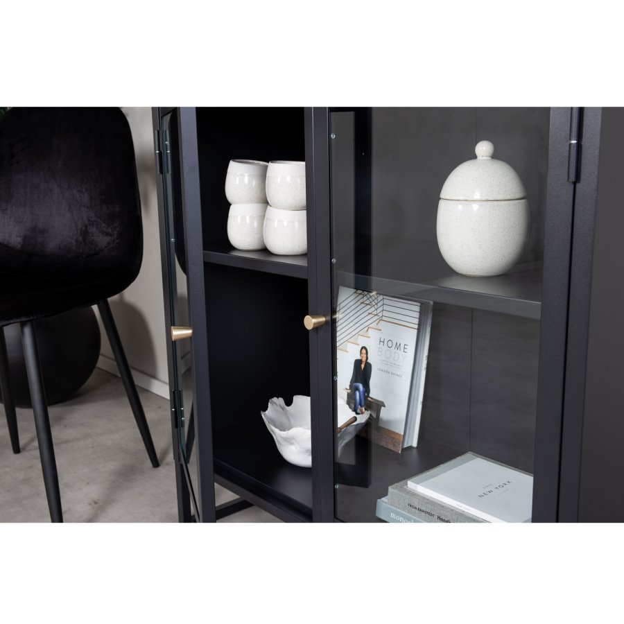 VENTURE DESIGN Bakal skap, m. 2 drer og 1 hylle - sort stl