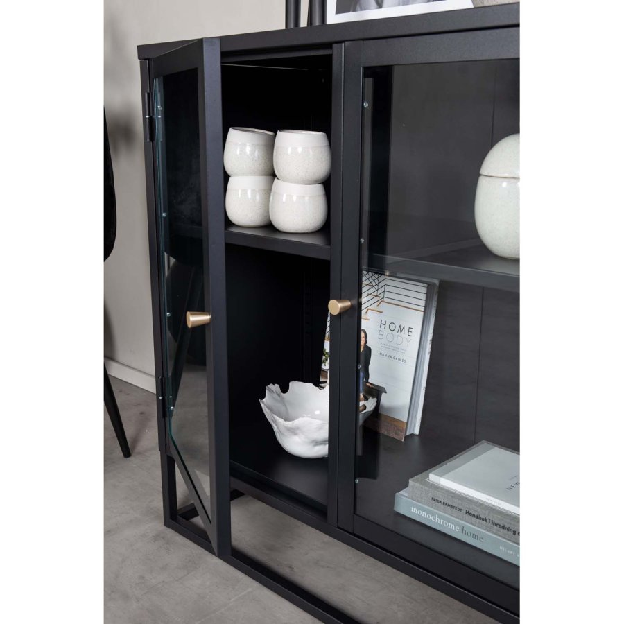 VENTURE DESIGN Bakal skap, m. 2 drer og 1 hylle - sort stl