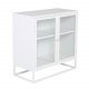 VENTURE DESIGN Bakal skap, m. 2 drer og 1 hylle - hvit stl