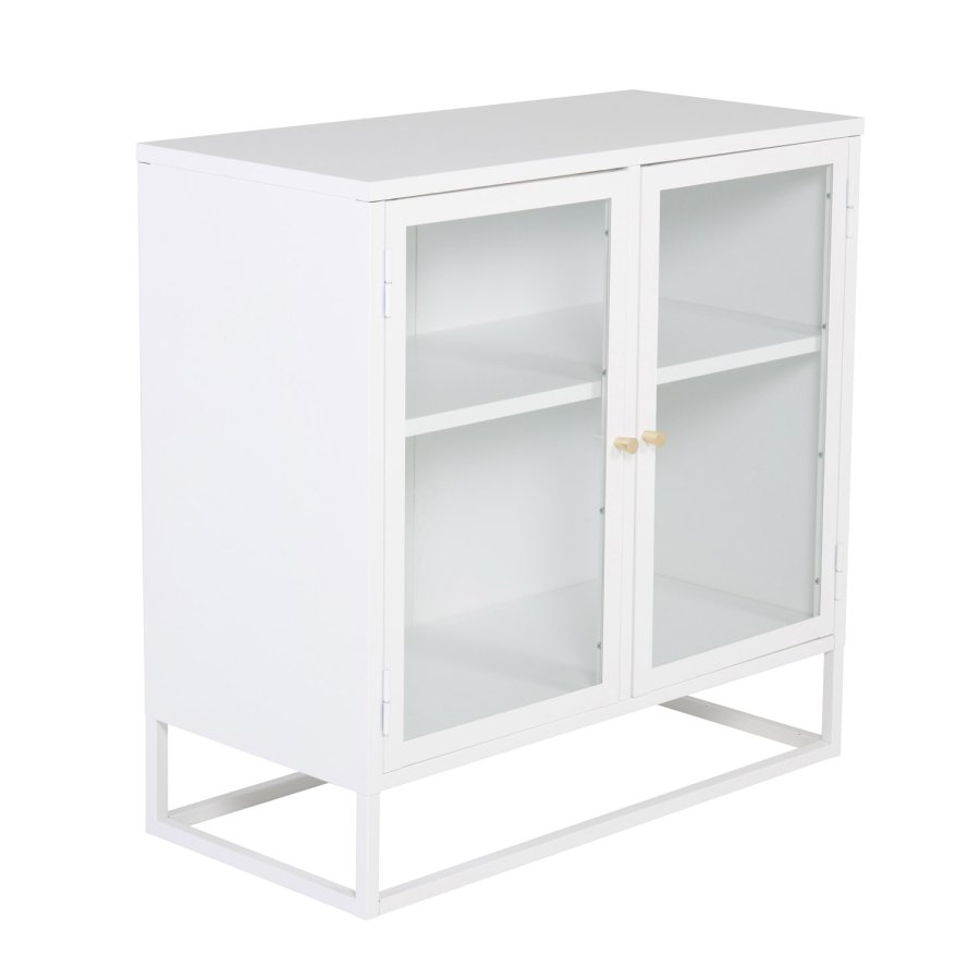 VENTURE DESIGN Bakal skap, m. 2 drer og 1 hylle - hvit stl