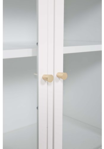 VENTURE DESIGN Bakal skap, m. 2 drer og 1 hylle - hvit stl