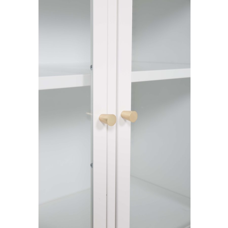 VENTURE DESIGN Bakal skap, m. 2 drer og 1 hylle - hvit stl