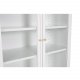VENTURE DESIGN Bakal vitrineskap, m. 4 drer og 4 hyller - hvit stl