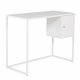 VENTURE DESIGN Bakal skrivebord, m. 1 dr - hvit stl (95x45)