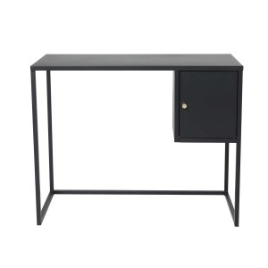 VENTURE DESIGN Bakal skrivbord, med 1 drr - svart stl (95x45)